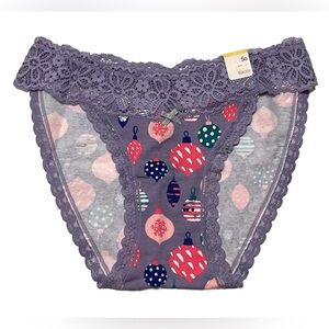 New SO Intimates cotton and lace bikini panties size S Daybreak Ornament